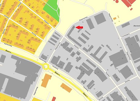 Bilden visar en karta vart man kan köpa latrinbiljetter och latrintunnor