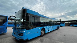 Buss som drivs med biodiesel